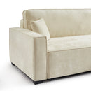 Canapé D'Angle Convertible & Réversible - Gavi - 4 Places - Tissu - Beige