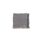 Double-Layer Linen Gauze Throw - Gazelle - Nile Blue