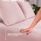 Drap housse gaze de coton - 4 coloris au choix