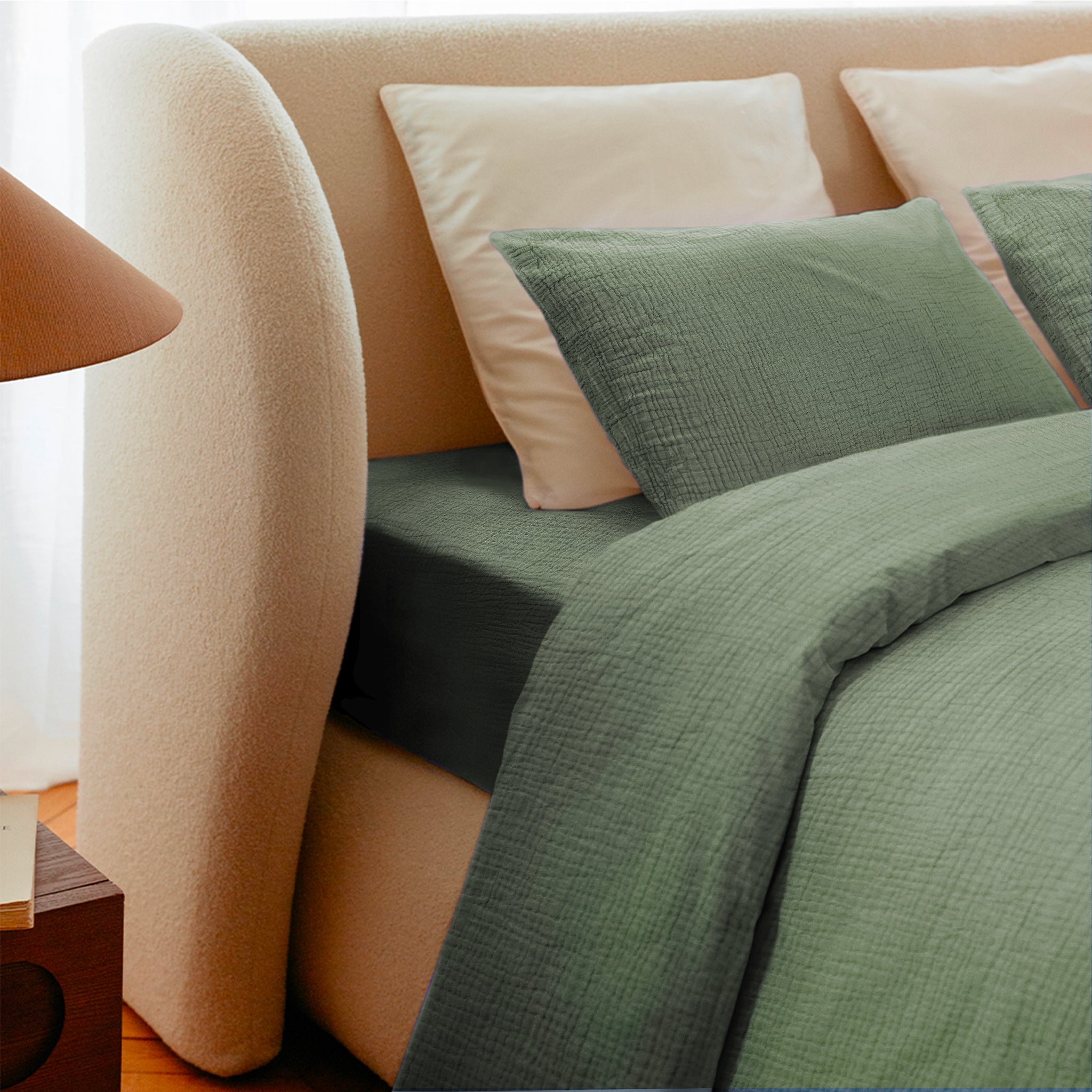 Housse de couette Gaze de coton - 4 coloris au choix
