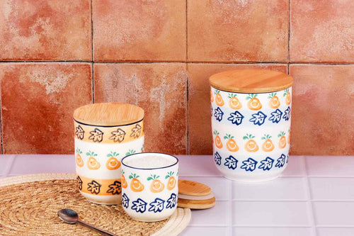 Bocal De Cuisine Napoli - 3 Pièces - Agrumi