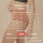 Sana para flujo medio - De XS a 4XL