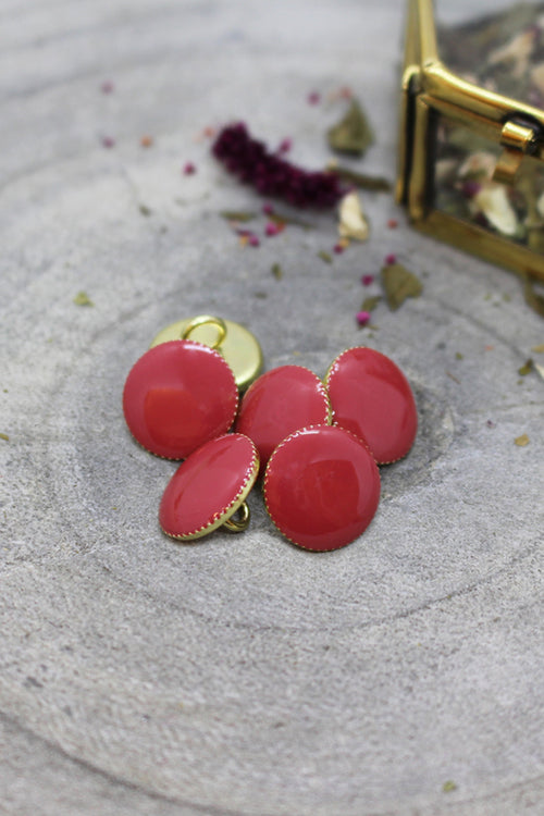 Boutons Gem - Terracotta x10