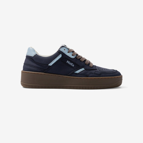 Gen1 Pet Sneakers - Navy and Sky Blue Suede