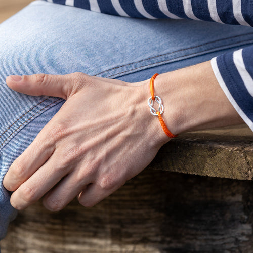 Bracelet Génois - Orange Fluo