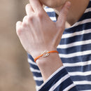Bracelet Génois - Orange Fluo