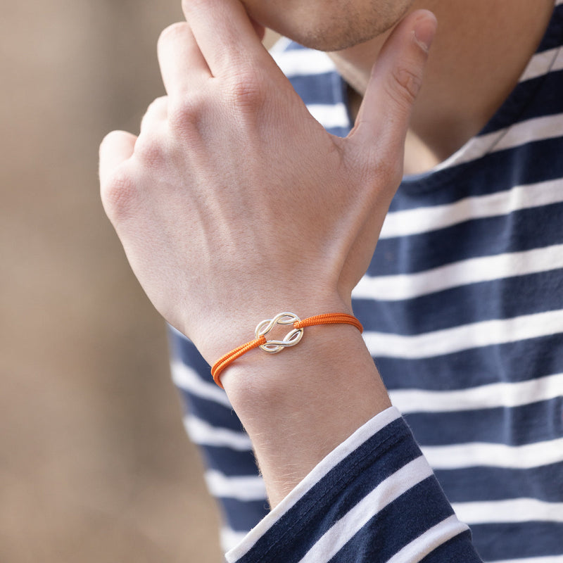 Bracelet Génois - Orange Fluo