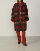 Manteau Geomark - Kaki Tartan