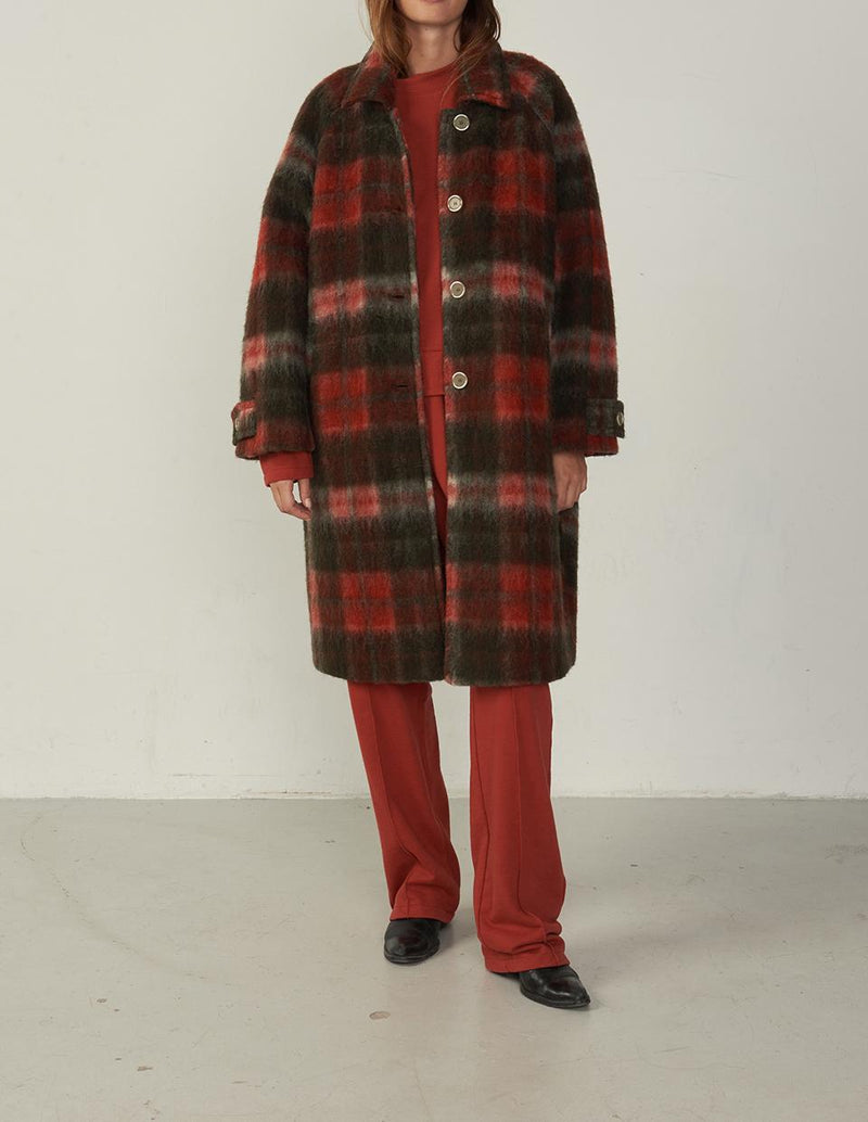 Manteau Geomark - Kaki Tartan