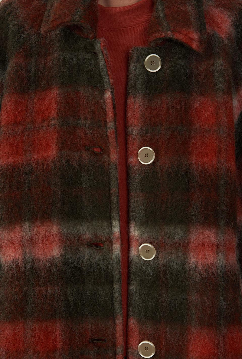 Manteau Geomark - Kaki Tartan