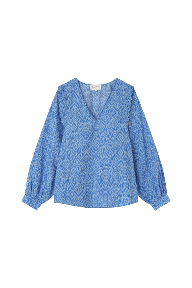 Blouse Geza Bleu