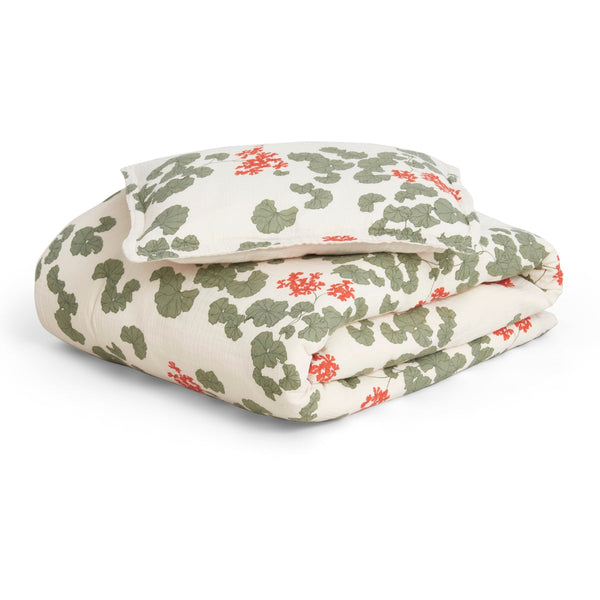 Junior Muslin Bedding Set - Pelargonium