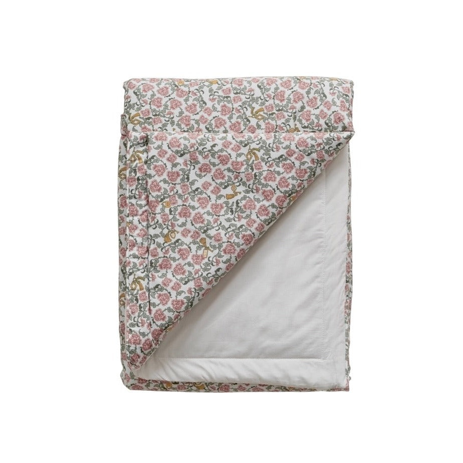 Percale Blanket - Floral Vine