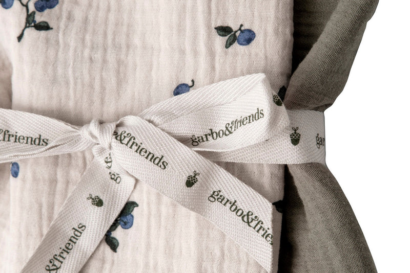 2 Piece Muslin Blanket - Blueberry