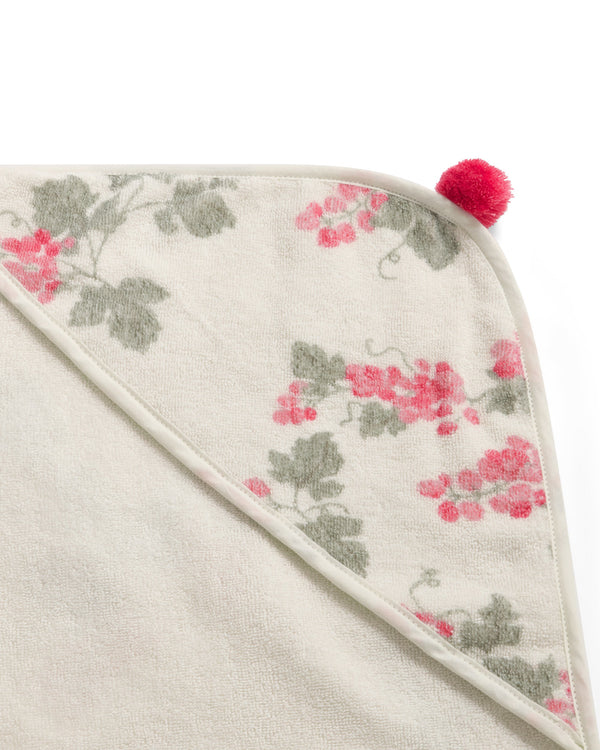 Hooded Terry Towel - Grape Pink