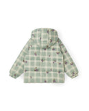 Puffer Jacket - Plum Check
