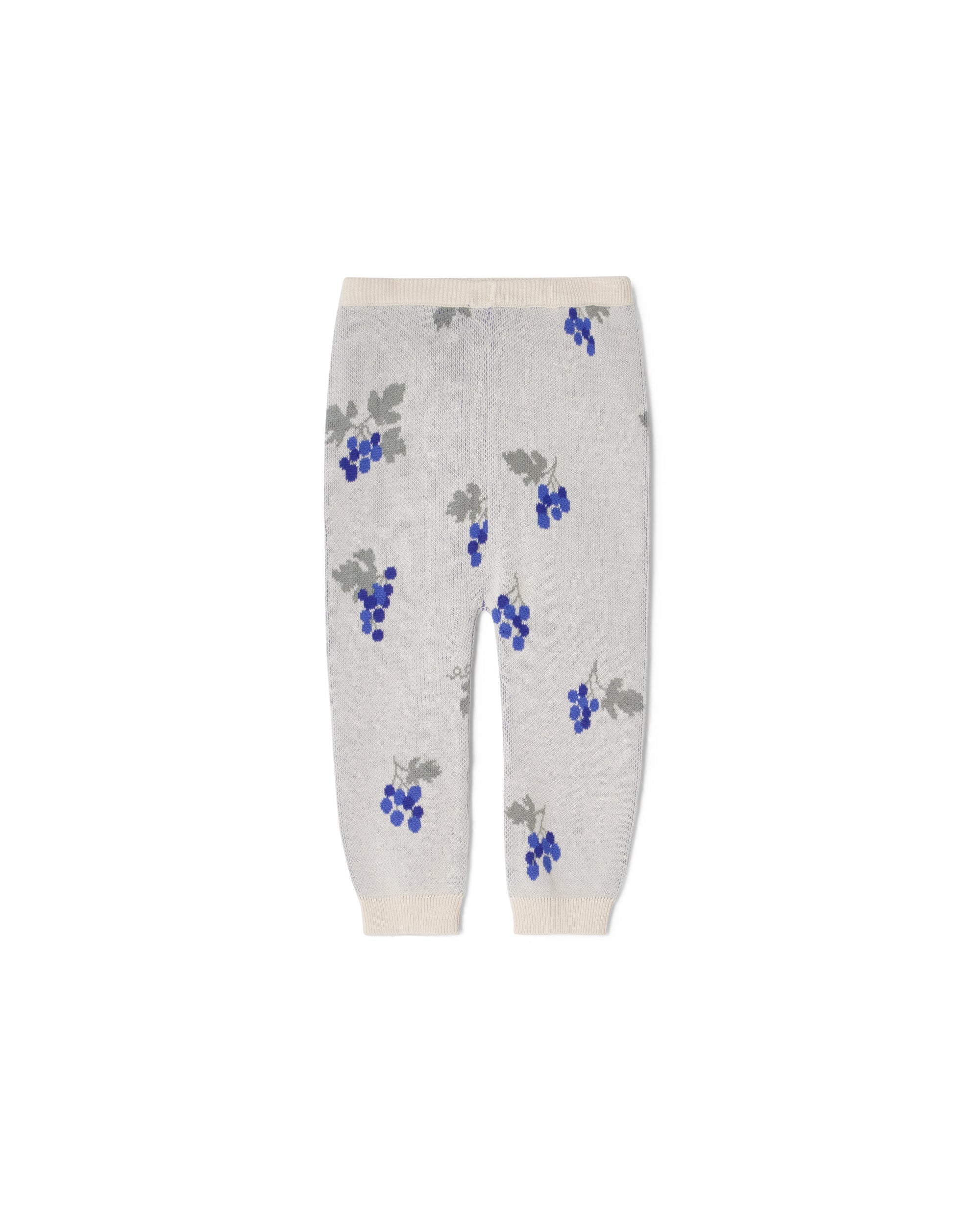 Baby Knit Trouser - Ecru Grape