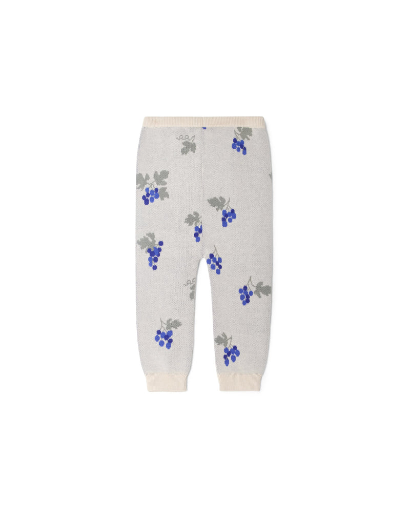 Baby Knit Trousers - Ecru Grape