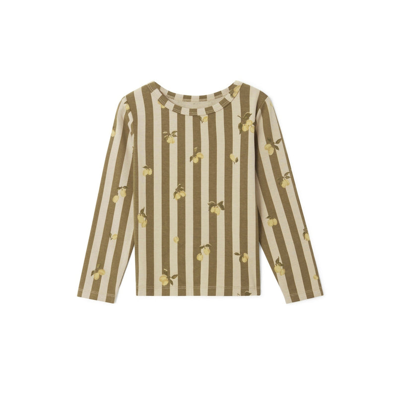 Garbo&Friends - Ls Jersey T-Shirt - Plum Stripe