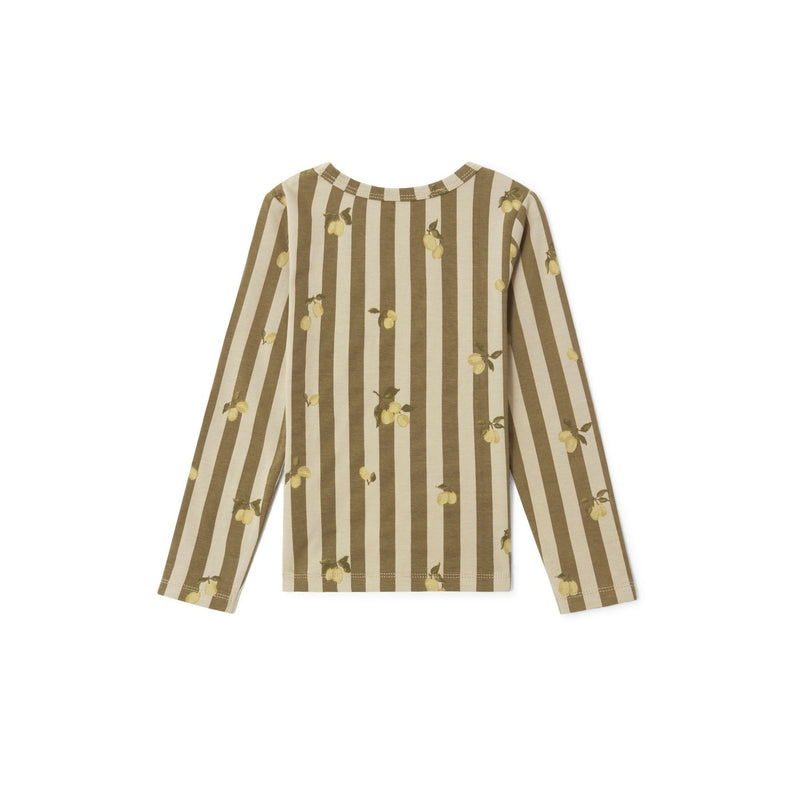Garbo&Friends - Ls Jersey T-Shirt - Plum Stripe