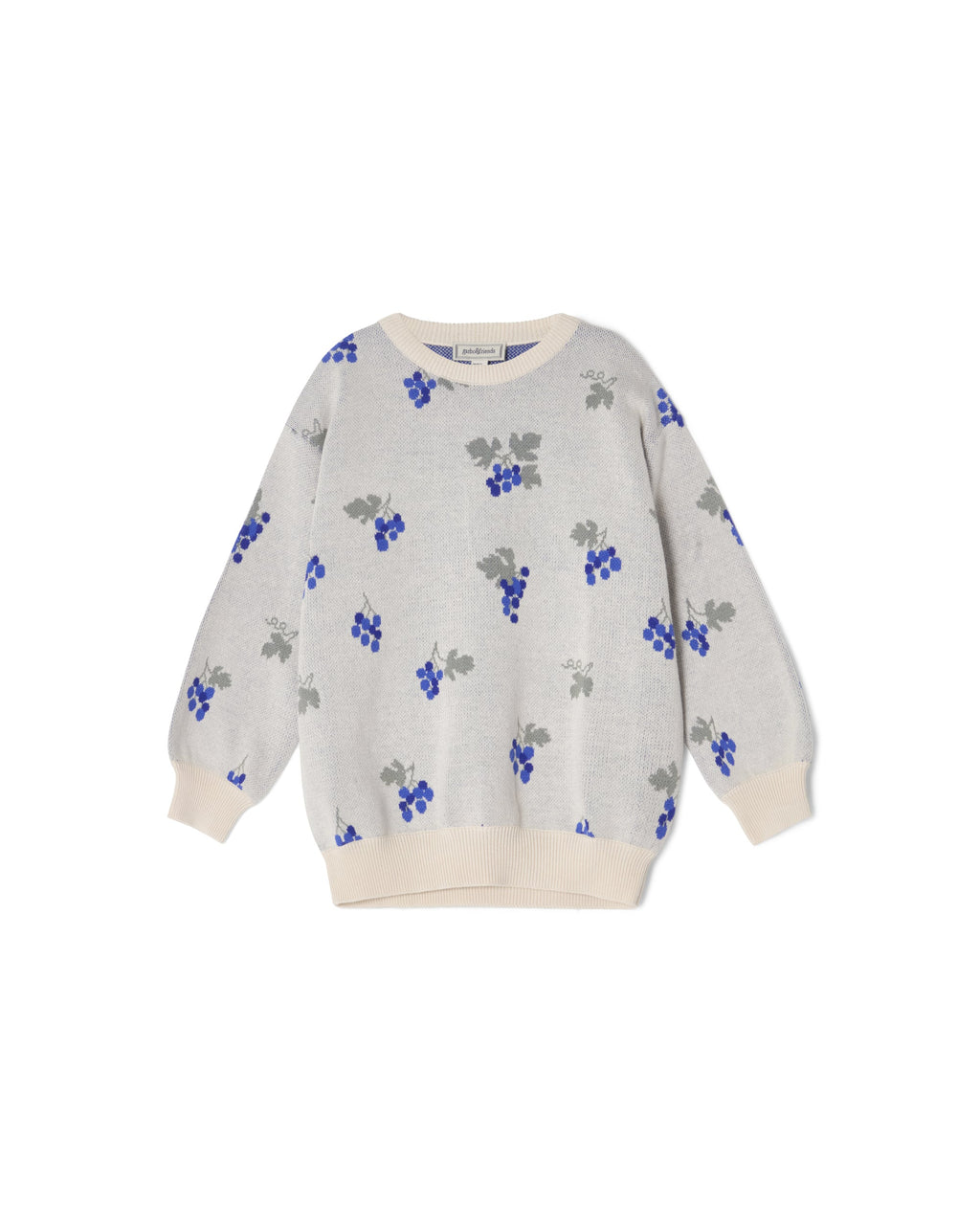 Sweat-Shirt Tricoté - Raisin Écru