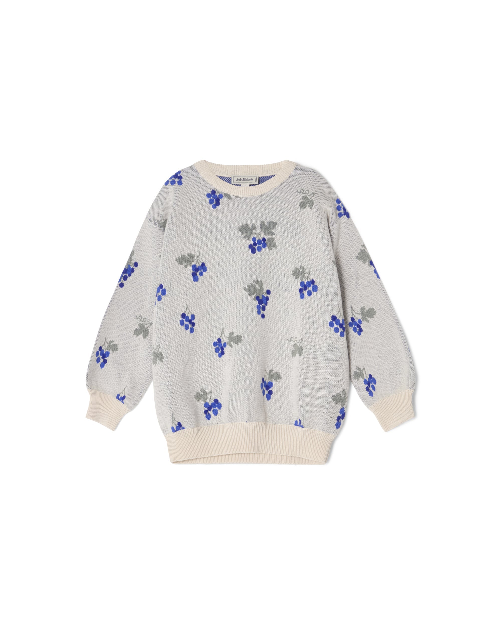 Sweat-Shirt Tricoté - Raisin Écru