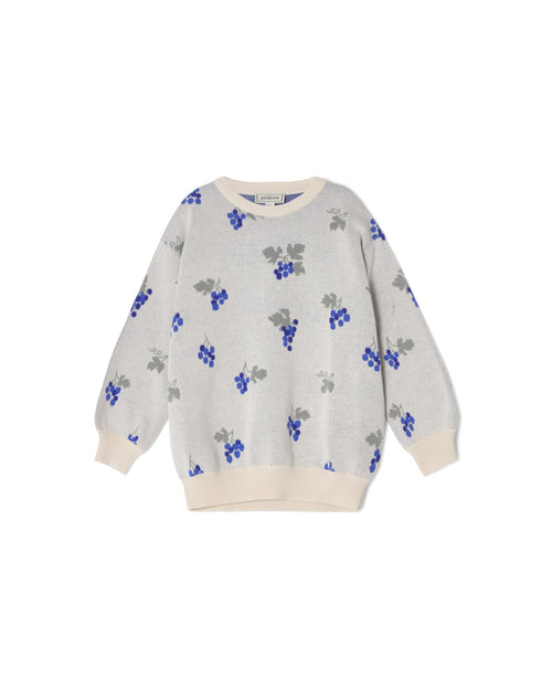 Sweat-Shirt Tricoté - Raisin Écru