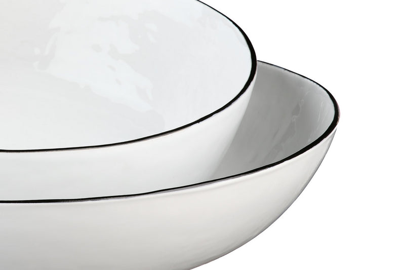 Corbeille À Fruit Pure - 2 Pièces - Blanc Neige