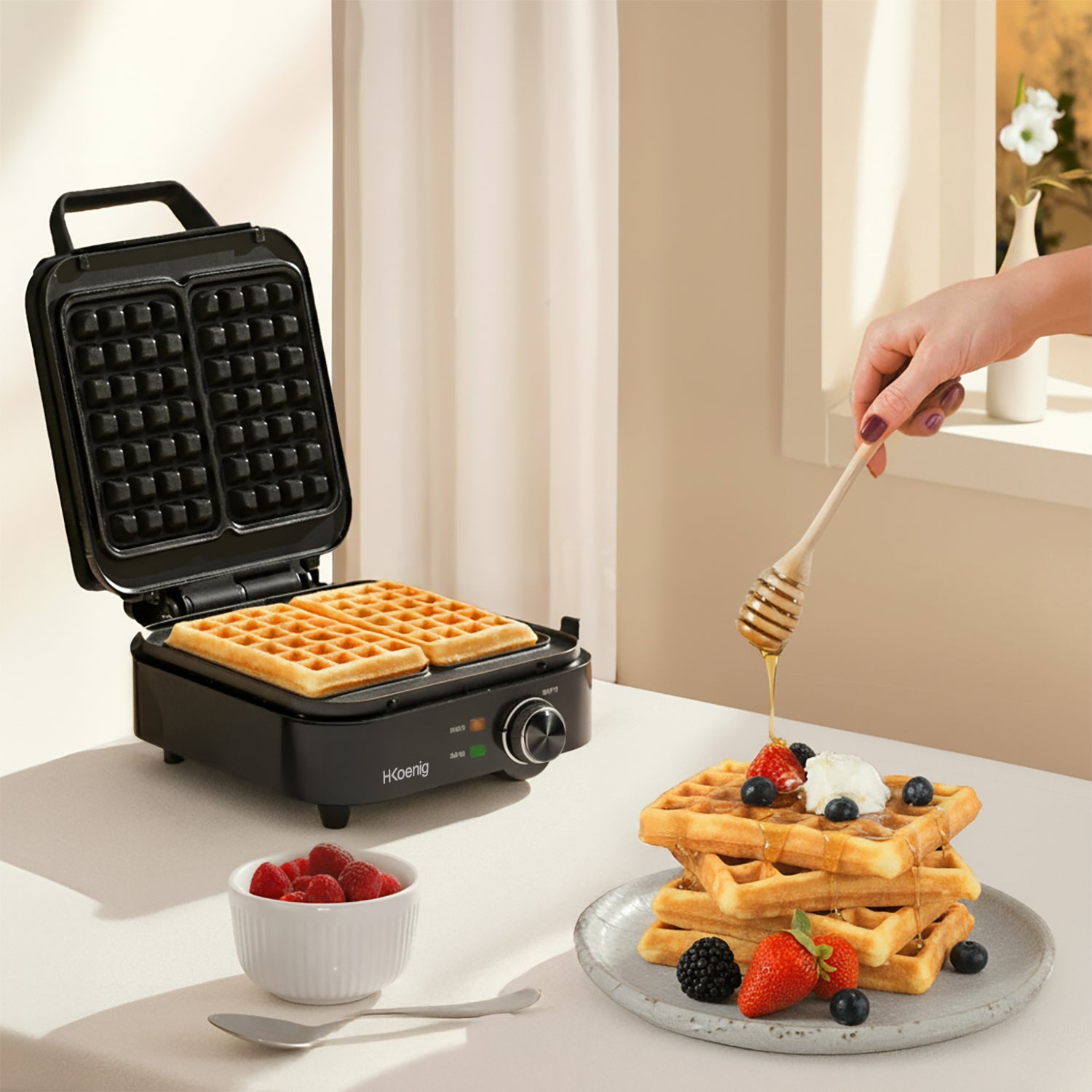 Waffle Maker - Black