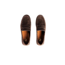 Newport Suede Penny Loafer - Dark Brown