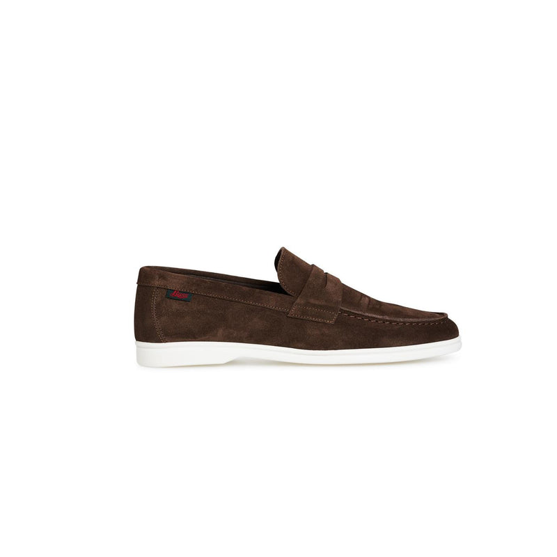 Newport Suede Penny Loafer - Dark Brown