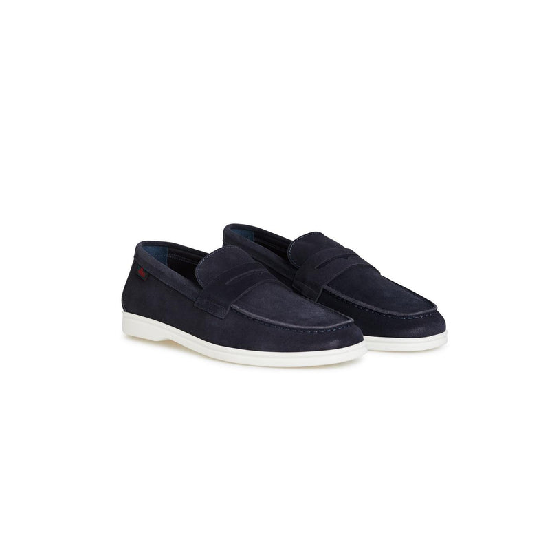 Newport Suede Penny Loafer - Navy