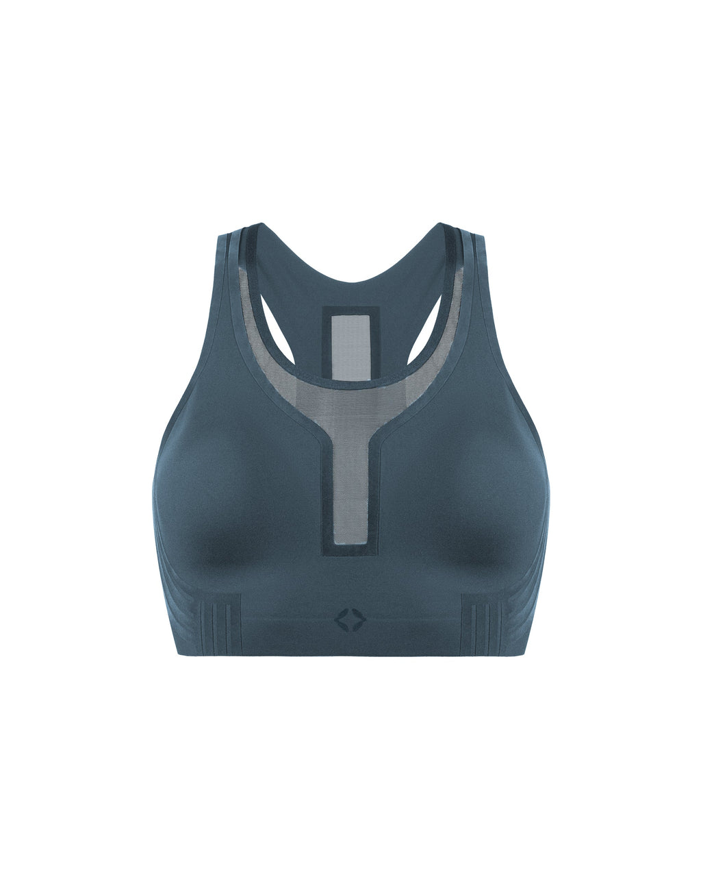 femme portant une brassière de sport hastko BRA N°42 #color_ardoise