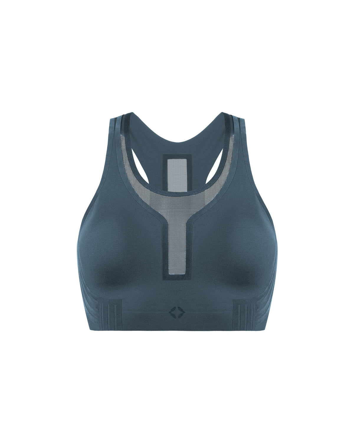 femme portant une brassière de sport hastko BRA N°42 #color_ardoise