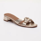 Gifi Heeled Sandals - Gold
