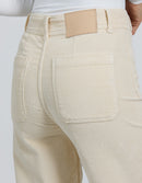 Pantalón ancho de terciopelo Gigi - Milkshake - Mujer