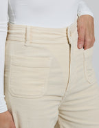 Pantalon Wide Gigi Velvet - Milkshake - Femme