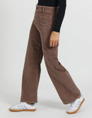 Pantalon Wide Gigi Velvet - Truffle - Femme