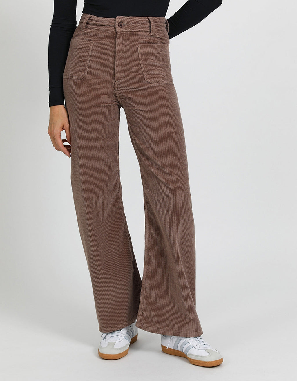 Pantalón Wide Gigi Velvet - Truffle - Mujer