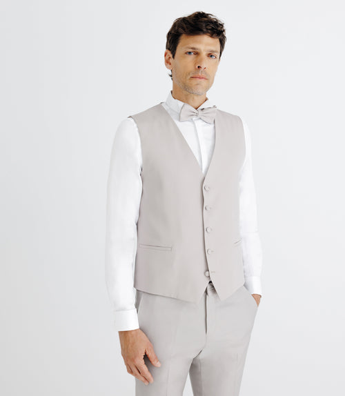 Gilet de costume cérémonie gris - IZAC