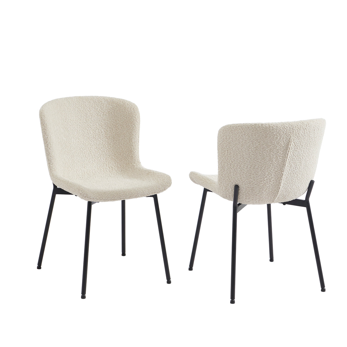 Gija - Set of 2 Chairs - Beige Fabric