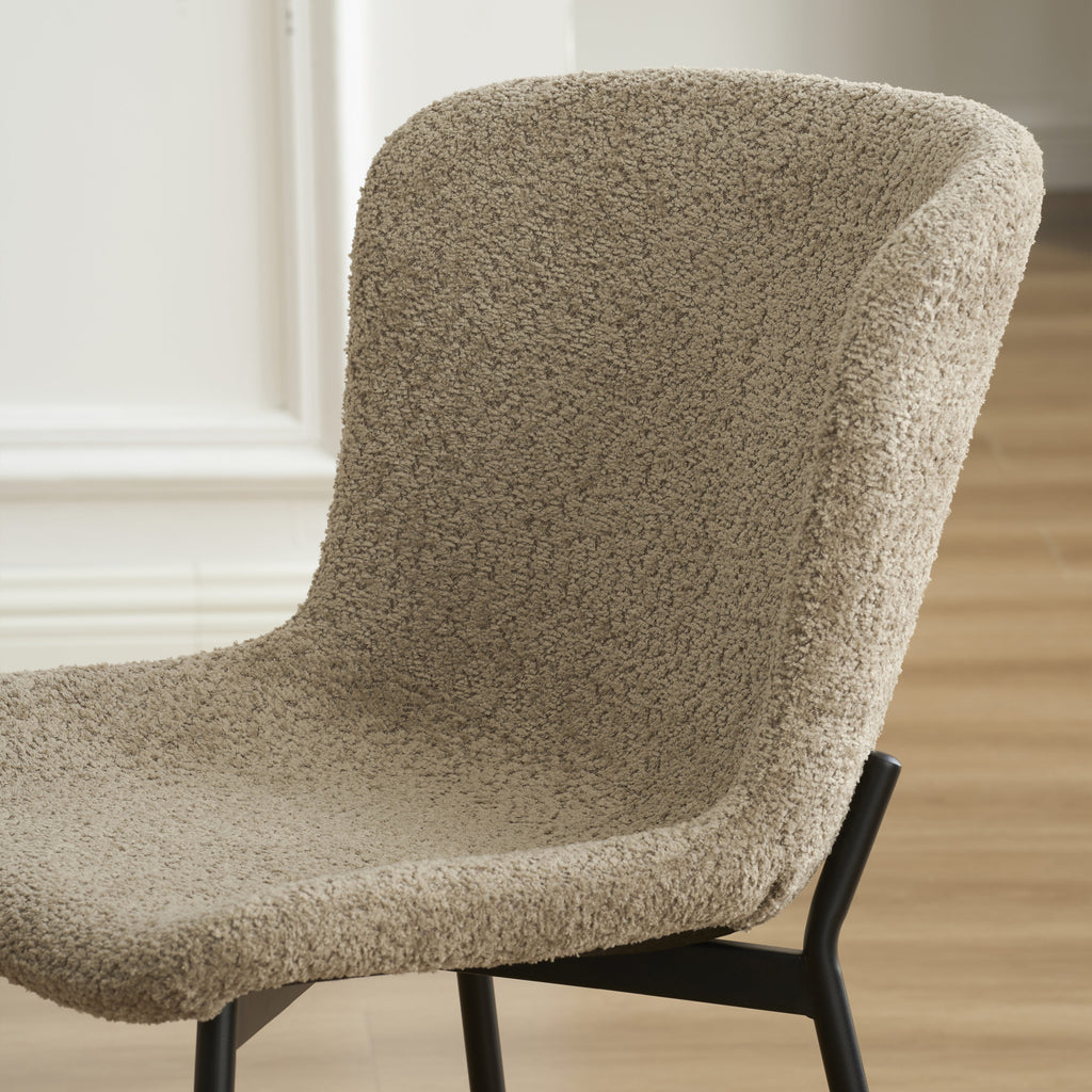 Gija - Set of 2 Chairs - Brown Fabric