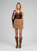 Jupe Courte Gilma Camel