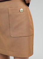 Jupe Courte Gilma Camel