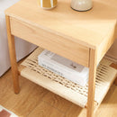 Table De Chevet Ginko - Placage Chêne Et Corde