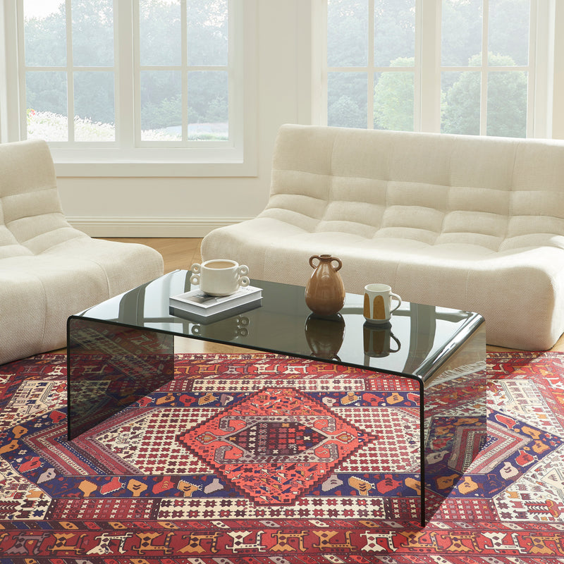 Table Basse Ginza - Verre Trempé Noir