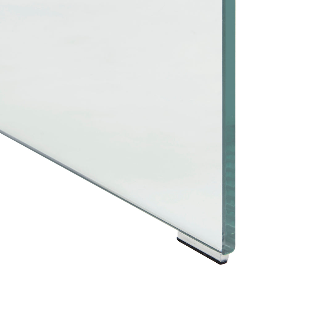 Ginza - Bedside Table - Tempered Glass - Clear