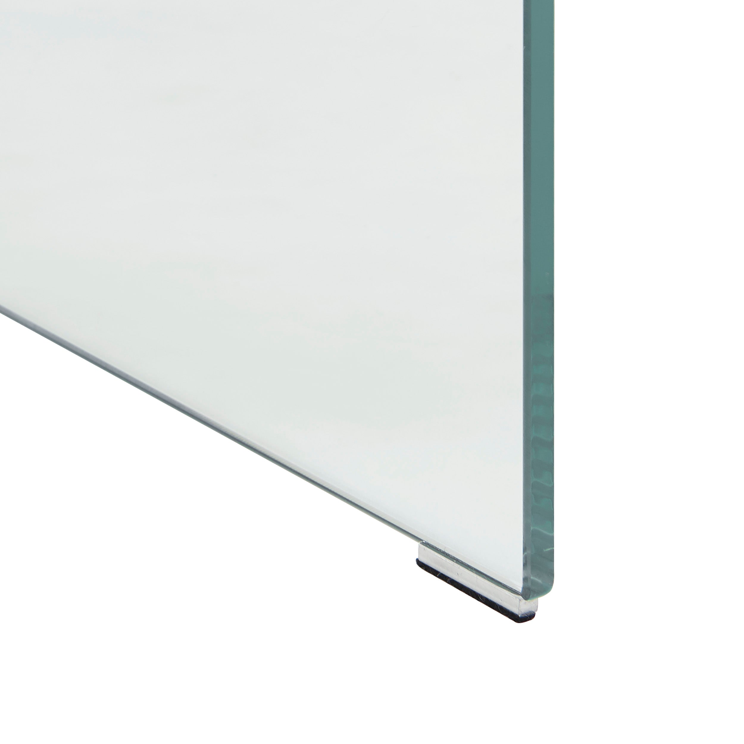 Ginza - Bedside Table - Tempered Glass - Clear