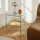 Table De Chevet Ginza - Verre Trempé Transparent