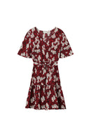 Robe Courte Giulia Burgundy